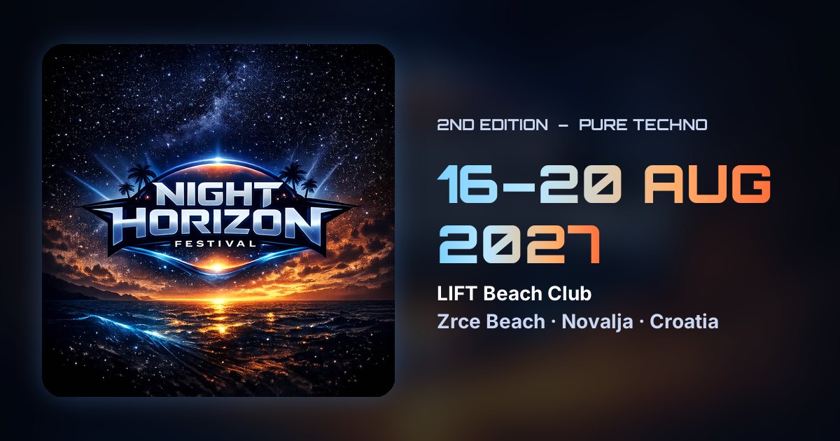 Night Horizon Festival 2027 artwork